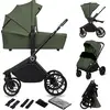 Image de Poussette Combinée 2en1 Mika Plus Avec Nacelle Et Accessoires Green Olive