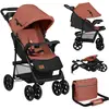 Image de Poussette Tout-terrain Emma 6-36 Mois Avec Sac Et Pliage Rapide Coral Pink