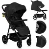 Image de Poussette Tout-terrain Mira Jusqu'à 22 Kg Avec Grandes Roues Et Assise Spacieuse Black Onyx