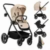 Image de Poussette 3en1 Meril Jusqu'à 22 Kg Avec Nacelle, Siège-auto, Sac Et Accessoires Beige Sand