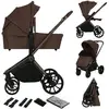 Image de Poussette Combinée 2en1 Mika Plus Avec Nacelle Et Accessoires Mocha Mousse