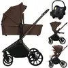 Image de Poussette Trio Mika Plus Jusqu'à 4 Ans Avec Nacelle, Siège-auto Et Accessoires Mocha Mousse