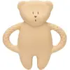 Image de Ourson De Dentition En Caoutchouc Naturel Blanc Polaire Sable