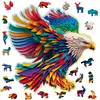 Image de Puzzle En Bois Aigle Lumineux 250 Pièces   Activité Artistique Et Relaxante Multicolor