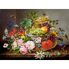 Image de Nature Morte avec Fleurs et Corbeille de Fruits 2000 Pièces Castorland