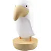 Image de Veilleuse Et Enceinte Bluetooth Toucan Blanc, Marron