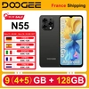 Image de Smartphone DOOGEE N55 Android 14, écran HD+ 6,56 pouces, batterie 5150 mAh, appareil photo 13 MP, 9 Go (4+5) de RAM, 128 Go de ROM, déverrouillage facial, téléphone mobile 4G