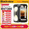 Image de BLACKVIEW BV7300 [Pas de chargeur UE] Android 14 18 Go (6 + 12) 256 Go 15000 mAh 45 W Charge rapide 6,67" Celluliers pour smartphone