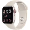 Image de Apple Watch Series SE 2 (2022) GPS 44 mm - Aluminium Argent - Bracelet sport Lumière stellaire en occasion ou reconditionné