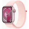 Image de Apple Watch Series 9 (2023) GPS + Cellular 41 mm - Aluminium Rose - Boucle sport Rose en occasion ou reconditionné