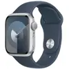 Image de Apple Watch Series 9 (2023) GPS 41 mm - Aluminium Argent - Bracelet sport Bleu en occasion ou reconditionné