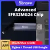 Image de SONOFF Dongle Plus MG24 Passerelle Zigbee Thread USB Dongle avec puce EFR32MG24, antenne à gain élevé de 4,5 dBi, en aluminium, compatible avec Zigbee2MQTT et Home Assistant