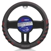 Image de SPARCO SPCS101RD Housse de volant noir/rouge, Ø: 37-38cm, PVC, élastique