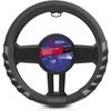 Image de SPARCO SPCS101GR Housse de volant Ø: 37-38cm, noir/gris, PVC, élastique