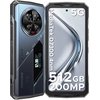 Image de Smartphone robuste DOOGEE V40 Pro 5G avec 36 Go de RAM + 512 Go de ROM, processeur Dimensity 7300, écran FHD+ de 6,78 pouces, appareil photo 200 MP, batterie 8680 mAh, NFC