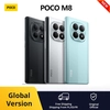 Image de Version Globale POCO M8 5G Téléphones Mobiles Écran AMOLED Flow 120Hz de 6,77 pouces Système de Double Caméra IA 50MP Charge Turbo 45W Snapdragon ® 6 janvier 3