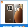 Image de Smartphone Xiaomi Redmi Note 15 Pro Plus 5G 8 Go 256 Go 12 Go 512 Go NFC Batterie 6500 mAh Charge Hyper Rapide 100 W Appareil Photo 200 MP