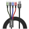 Image de Baseus CA1T4-B01 Câble de recharge USB noir, 90+30mm