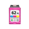 Image de Cartouche compatible HP 62XL couleur - SANS NIVEAU ENCRE