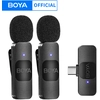 Image de BOYA BY-V   Mini Microphone Lavalier professionnel sans fil, pour iPhone, iPad, Android, diffusion en direct, enregistrement de jeu, Interview, Vlog