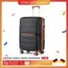 Image de (56/66/76 cm) | Coque rigide British Traveler avec 8 roues tournantes et serrure TSA | 100 % PP | compatible avec les bagages à main