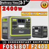Image de Station d'alimentation portable FOSSiBOT F2400, batterie LiFePO4 2048Wh, générateur solaire 2400W, 16 ports de sortie, bouton de réglage intelligent de la puissance d'entrée, 3 méthodes de charge,