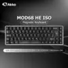 Image de Akko MOD68 HE clavier ISO UK/DE/FR disposition 65% commutateur magnétique déclencheur rapide 0.005mm 8K ARGB clavier mécanique de jeu personnalisé