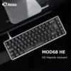 Image de Akko MOD68 HE Magnétique Clavier Mécanique 65% ISO FR/UK/DE Mise En Page Rapide Déclencheur 0.005mm 8K ARGB Clavier De Jeu Personnalisé Aluminiu