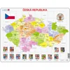 Image de Puzzle Cadre - Carte de la République Tchèque (en Tchèque) 56 Pièces Larsen