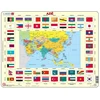 Image de Puzzle Cadre - Drapeaux d'Asie (en Hollandais) 70 Pièces Larsen