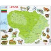 Image de Puzzle Cadre - Carte de la Lituanie (en Lituanien) 60 Pièces Larsen
