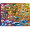 Image de Puzzle Cadre - Dinosaures (en Russe) 85 Pièces Larsen