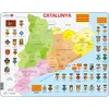 Image de Puzzle Cadre - Carte de la Catalogne (en Catalan) 70 Pièces Larsen