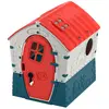 Image de Maisonnette Cabane Twilight Plastique Rouge - Blanc - Bleu