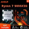 Image de AMD Ryzen   7 9800X3D Nouveau processeur, cache V 3D 8C/16T 120W jusqu'à 5,2 GHz, L3=96M 100-100001084 Socket AM5 mais sans refroidisseur