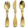 Image de Set De Couverts En Acier Inoxydable Pour Enfant Gold Doré