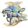 Image de Puzzle en Bois - Les Ailes de Licorne 195 Pièces The Wild Puzzle