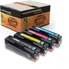 Image de Pack de 4 toners compatible CANON 054H