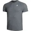 Image de Odlo Crew Neck Essential Seamless Maillot De Course Hommes-Gris, Taille S
