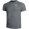 Image de Odlo Crew Neck Essential Seamless Maillot De Course Hommes-Gris, Taille XXL