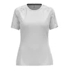 Image de Odlo Essential Print Crew Neck Maillot De Course Femmes-Blanc, Taille L
