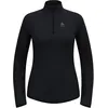 Image de Odlo Zeroweight Warm Mid Layer 1/2 Zip Maillot De Course Femmes-Noir, Taille L