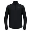 Image de Odlo Zeroweight Warm Mid Layer 1/2 Zip Maillot de course Hommes - noir, Taille L