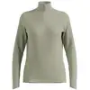 Image de Odlo Essential Ceramiwarm 1/2 Zip Maillot De Course Femmes-Vert Olive, Taille XS