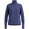 Image de Odlo Essential Thermal Midlayer 1/2 Zip Maillot De Course Femmes-Bleu, Taille M