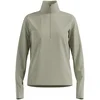 Image de Odlo Essential Thermal Midlayer 1/2 Zip Maillot De Course Femmes-Vert Olive, Taille L