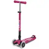Image de Trottinette Enfant Maxi Micro Deluxe Pliable Led Baie Rouge