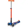Image de Trottinette Enfant Maxi Micro Deluxe Pliable Néon Led Orange