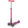 Image de Trottinette Enfant Maxi Micro Deluxe Pliable Néon Led Rose