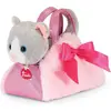 Image de Peluche Chat Ultra Douce Avec Sac À Main Décoratif Pour Jeux Et Câlins Rose